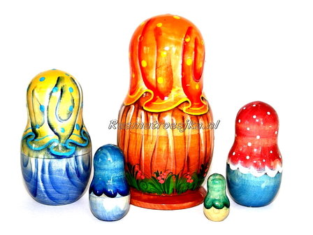 Matroesjka &#039;Meisjes&#039;, 5-delig