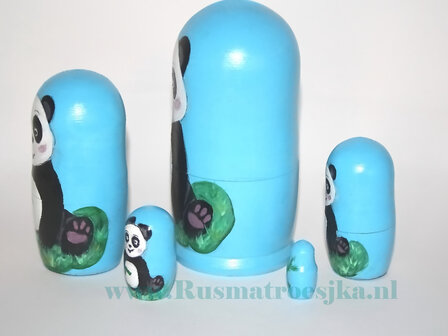 Matroesjka &#039;Panda&#039;, 5-delig