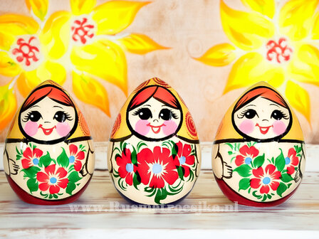 Matroesjka-ei in assortiment, 1-delig