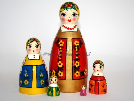 Matroesjka &#039;Khorovod&#039;, 5-delig