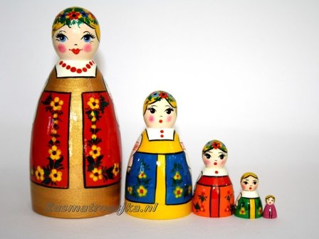 Matroesjka &#039;Khorovod&#039;, 5-delig