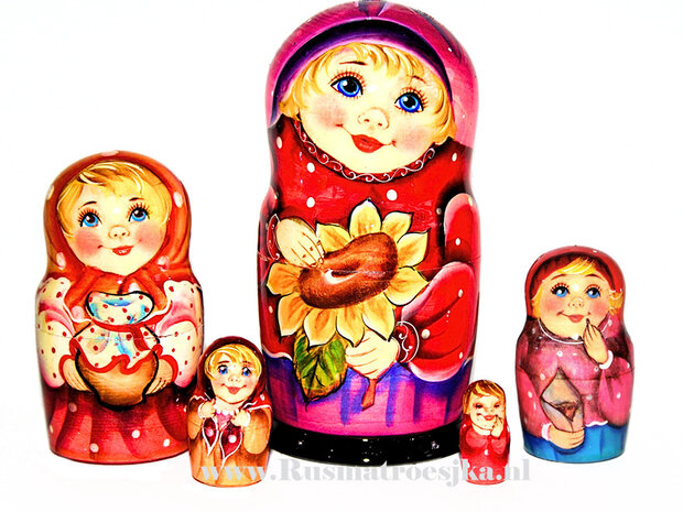 Matroesjka 'Vanya', 5-delig