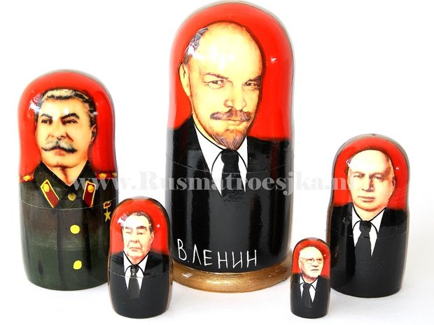 Matroesjka 'Russische leiders', 5-delig