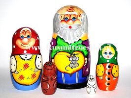 Matroesjka-sprookje 'De raap' ('Repka'), 5-delig