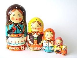 De eerste Russische matroesjka, 5-delig