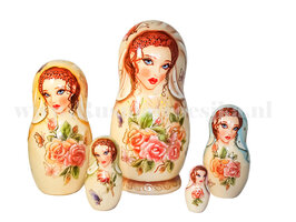 Matroesjka 'Vlinders', 5-delig