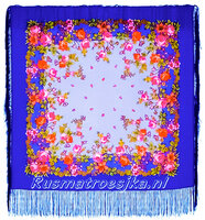 Russische Sjaal met zijden franjes