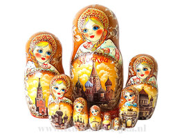 Exclusieve Matroesjka 'Moskou', 10-delig